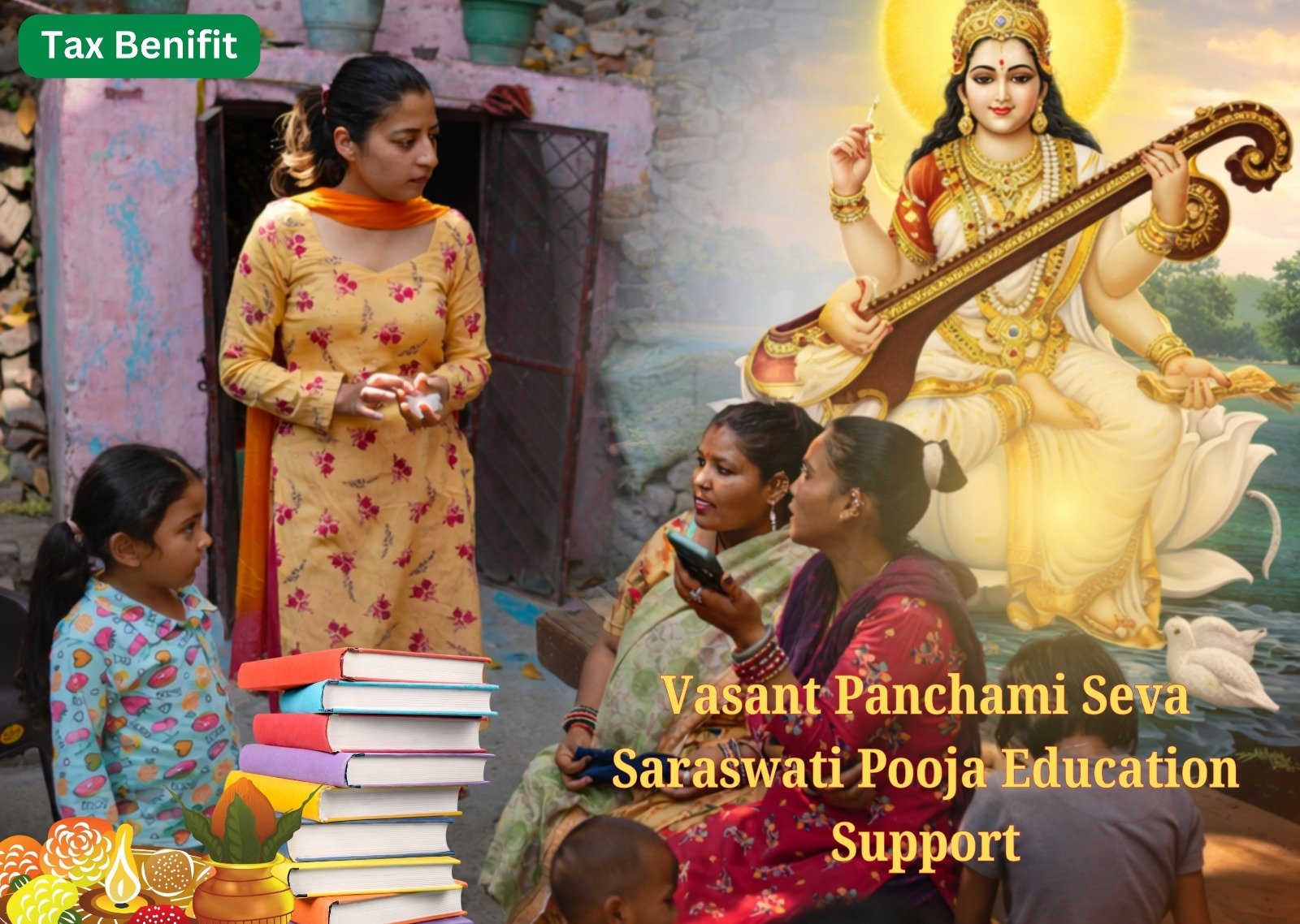 Vasant Panchami Seva • Saraswati Pooja Education Support